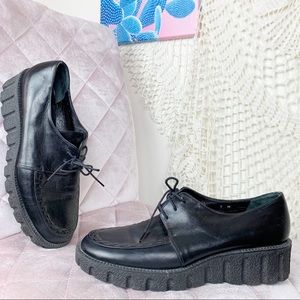 Via spiga creep sole black lace up creepers 9M